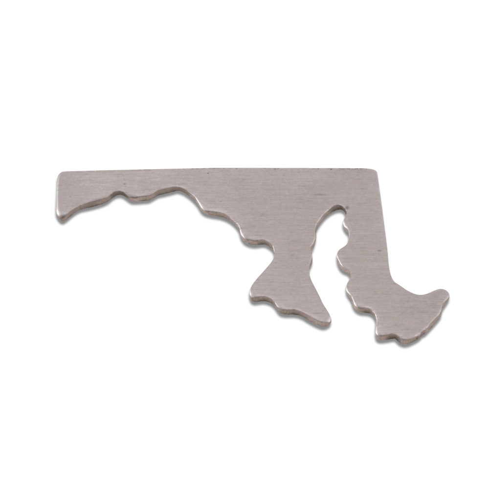 Metal Stamping Blanks Aluminum Maryland State Blank, 18g